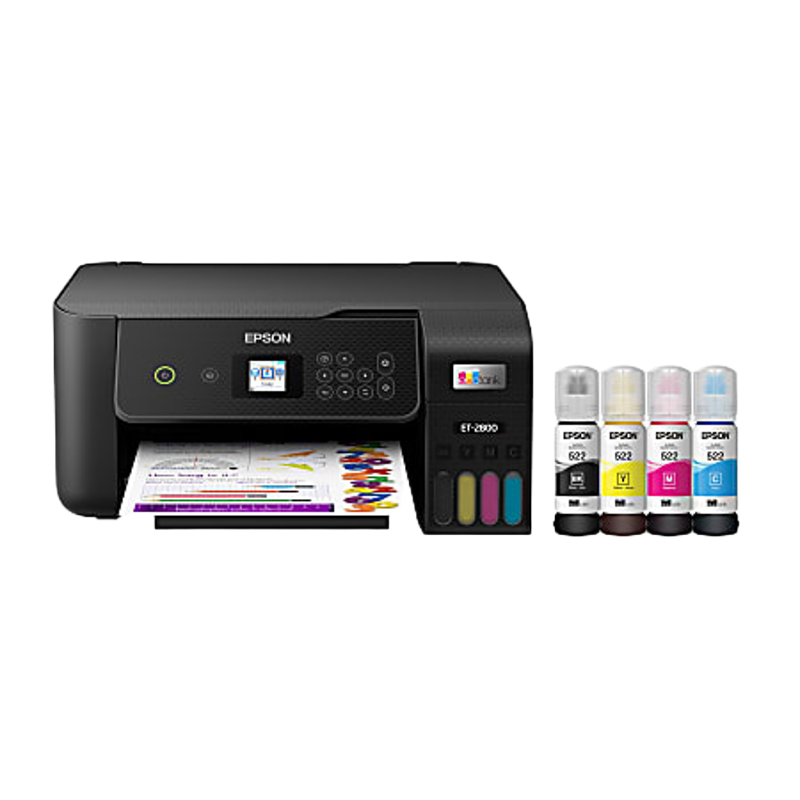 Epson® EcoTank ET-2800 All-in-One Supertank Color Printer, Black